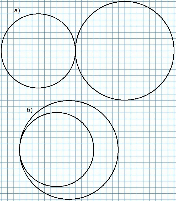 Из 3 кругов сделать 2. Круг радиус 3см диаметр см. Рисование окружностями. Начертить окружность. Окружность рисунок.